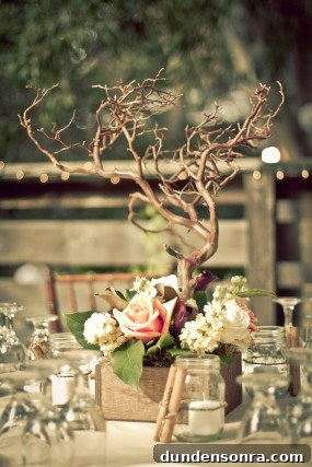rustic-tree-centerpieces
