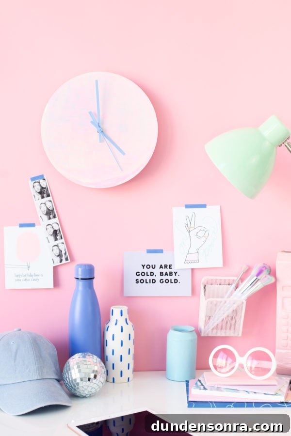 Items near a pink wall