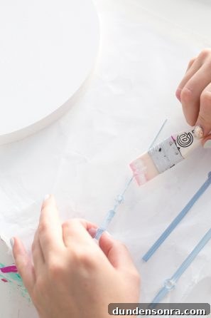 Someone painting something