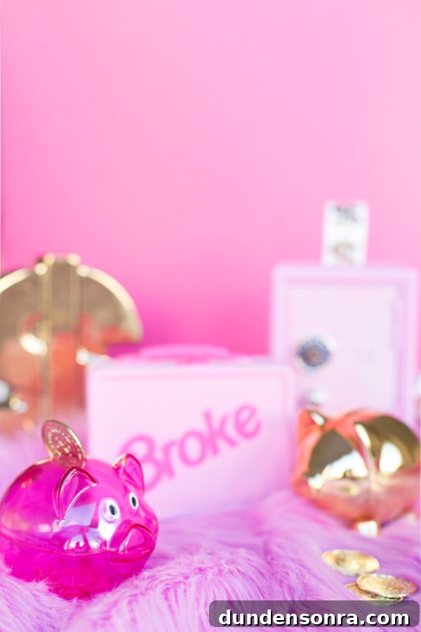 A Week of My Spending: Where Every Dollar Went 6 Items in front of a pink wall
