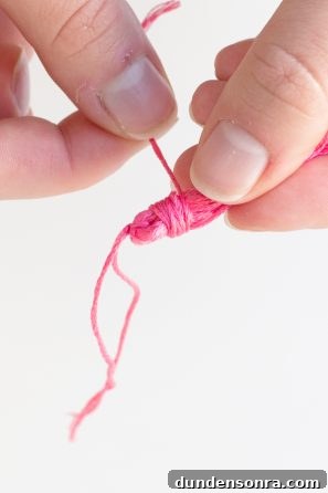 DIY Tassel Jeans: How to Add Trendy Tassel Trim to Your Denim 10 Pink string