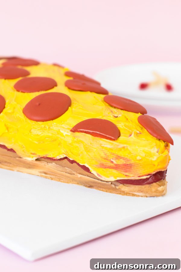 A cake that looks like pizza