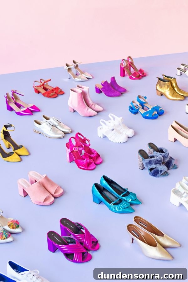 10 Shoe Closet Essentials I Can't Live Without: My Top 10 Pairs 2 Shoes on a purple floor