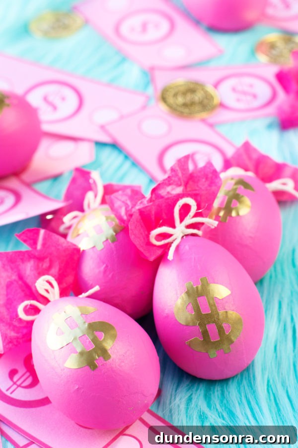 DIY Money Bag Easter Eggs: Creative Ways to Gift Cash This Easter 3 Pink money bag easter eggs