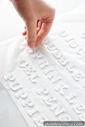 White letters