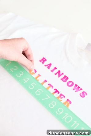 Pink letters on a shirt