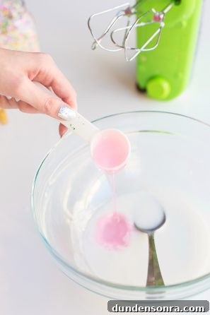 How to Make a Birthday Cake Soap That Smells Like Cake 15 Someone pouring a substance in a bowl