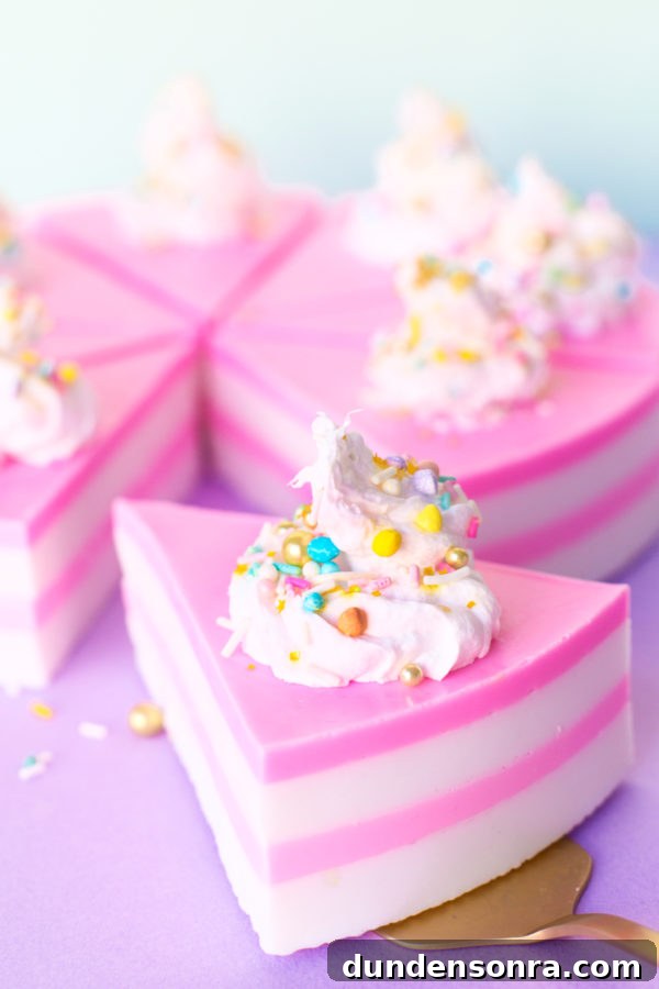 How to Make a Birthday Cake Soap That Smells Like Cake 4 Pink cake slices