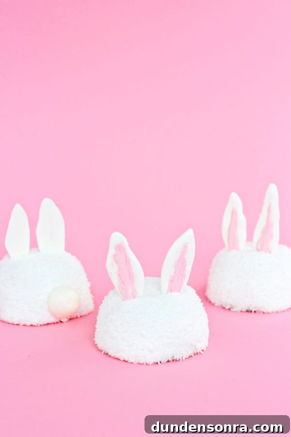 Easter Bunny Sno-Balls Treats Recipe 7 Three bunny cakes