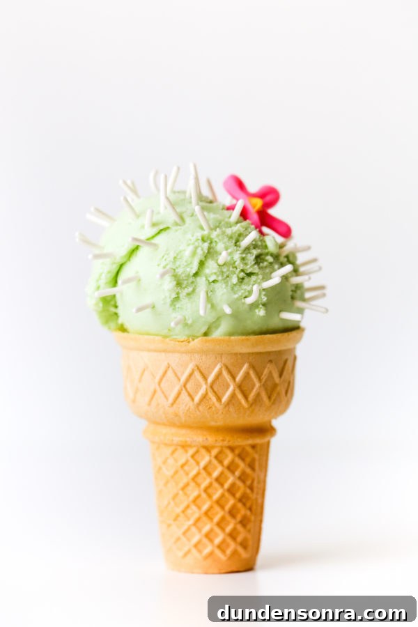 Cactus ice cream
