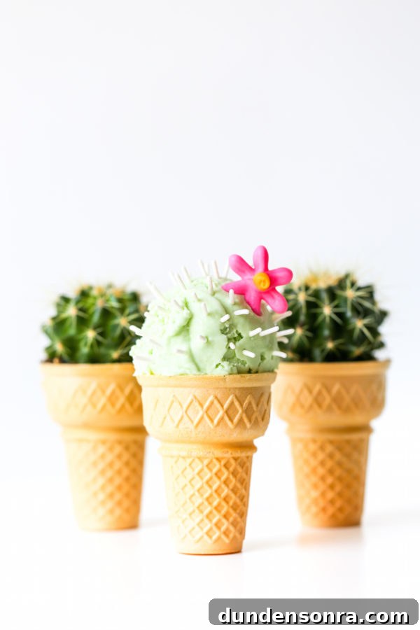 Cactus ice cream
