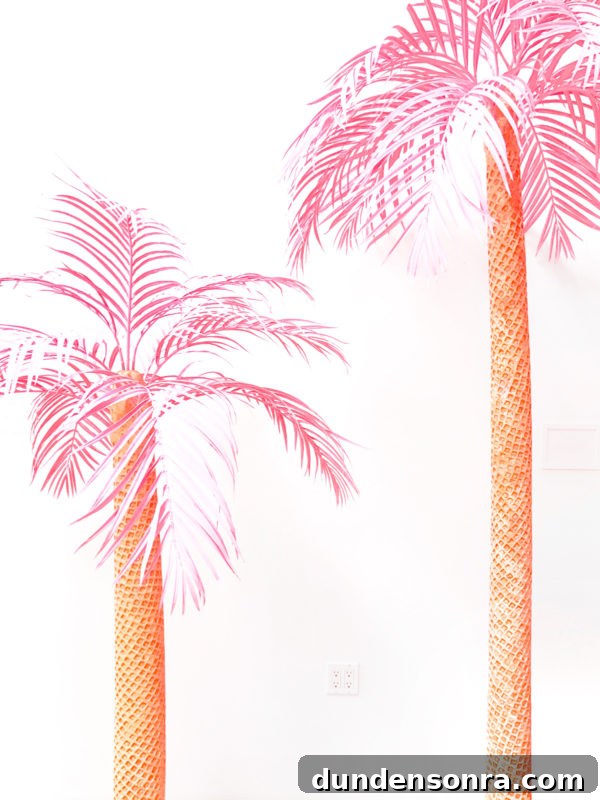 Inside the Museum of Ice Cream Los Angeles: What to See and Do 5 Pink palm trees