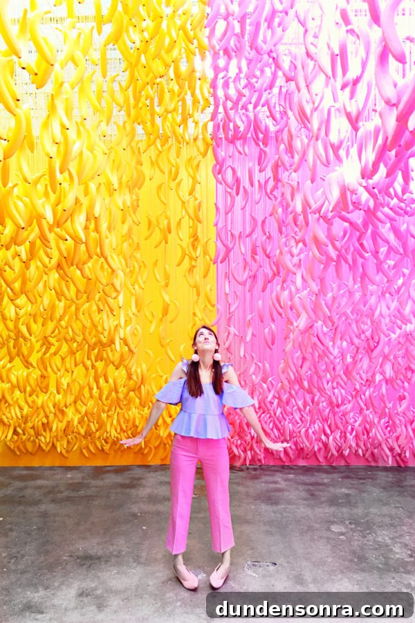 Inside the Museum of Ice Cream Los Angeles: What to See and Do 6 Colorful bananas
