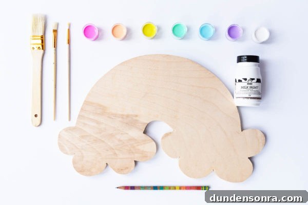 Wood board and paint