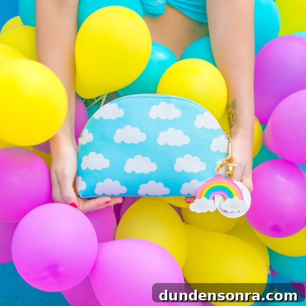 What’s in My Clutch: Everyday Essentials from Splendid Rags 8 Cloud clutch and balloons