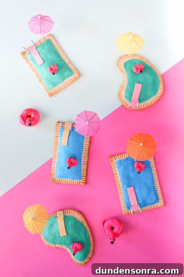 Piña Colada Pool Pop-Tarts: Tropical Toasted Pastry Recipe 3 Swimming pool toaster pastries