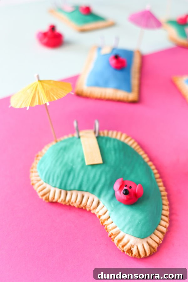 Piña Colada Pool Pop-Tarts: Tropical Toasted Pastry Recipe 6 Swimming pool toaster pastries