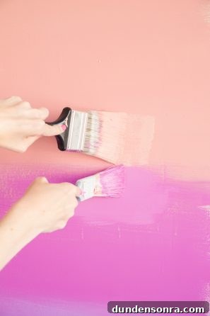 How to Create a Stunning Ombre Accent Wall with Paint Tips 10 Ombre wall
