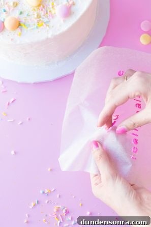 Frosted letters for cake
