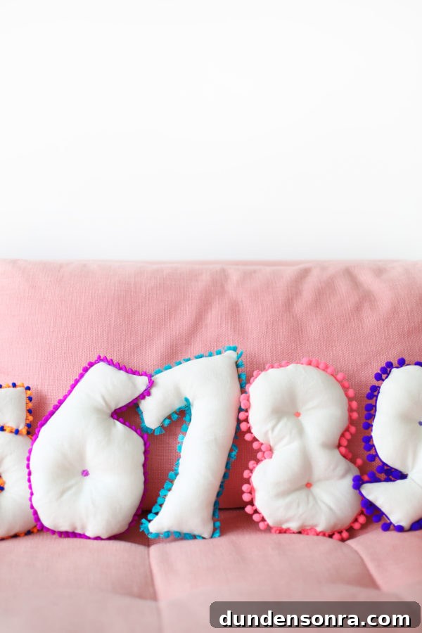 Number pillows