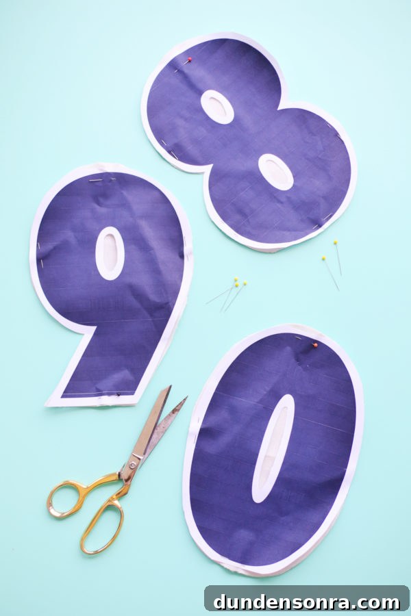 Number cutouts 