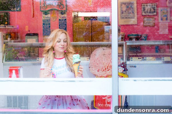 Someone holding ice cream