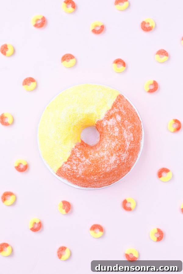Peach ring cake