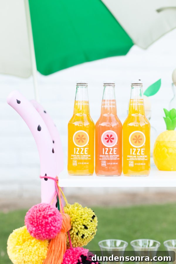Fruity Summer Bar Cart Makeover: Bright DIY Ideas and Styling Tips 14 Izzy drinks