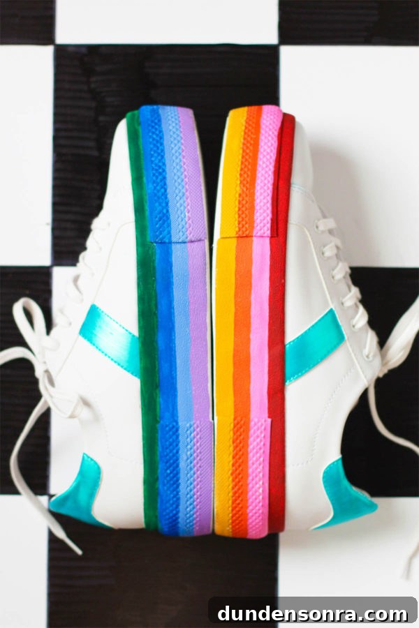Rainbow sneakers 