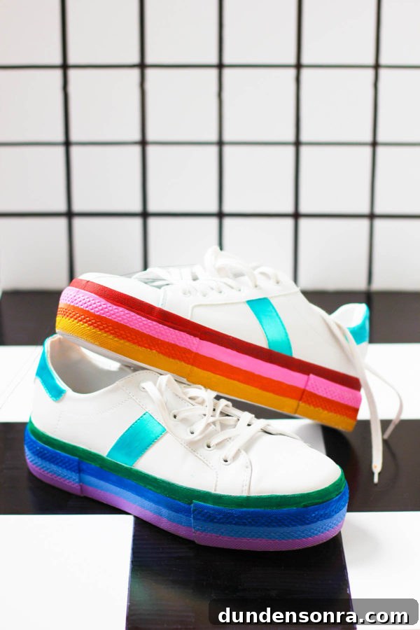 Rainbow sneakers