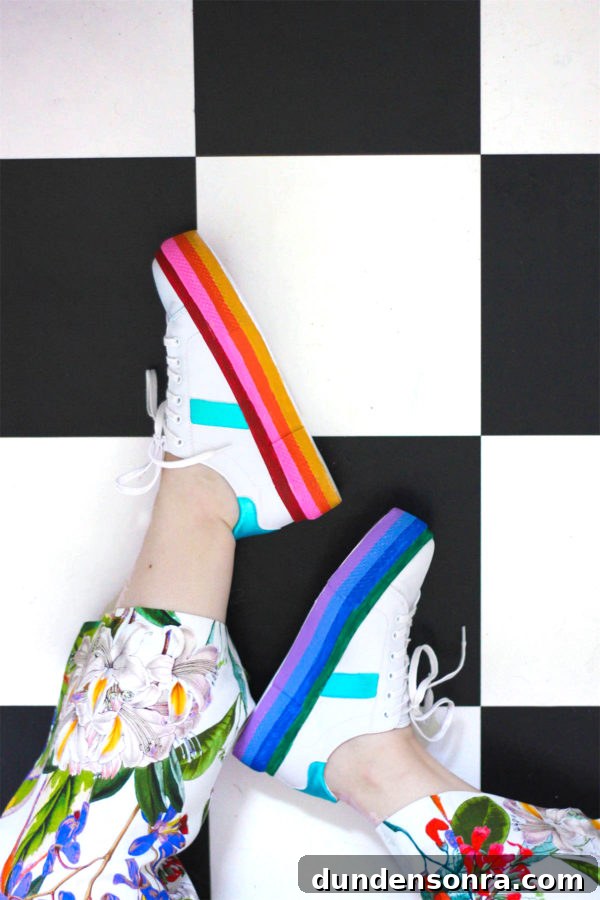 Rainbow sneakers