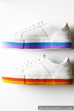 Colorful sneakers