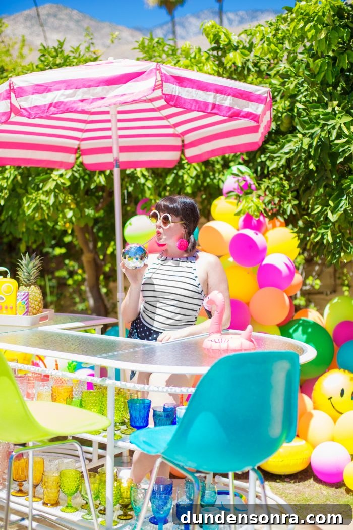 Host an Unforgettable Pool Birthday Party: Tips & Ideas 15 Rainbow Balloon Bar