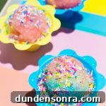 Colorful snow cones