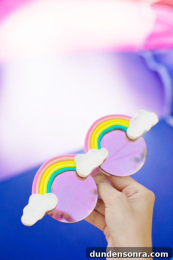 How to Make Colorful DIY Rainbow Sunglasses at Home 2 Rainbow sunglasses
