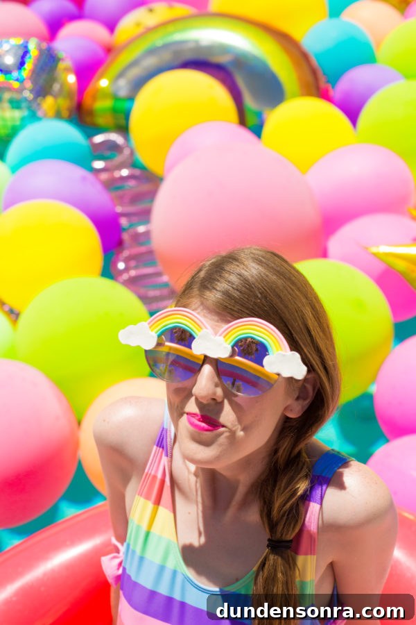 How to Make Colorful DIY Rainbow Sunglasses at Home 3 Someone wearing rainbow glasses