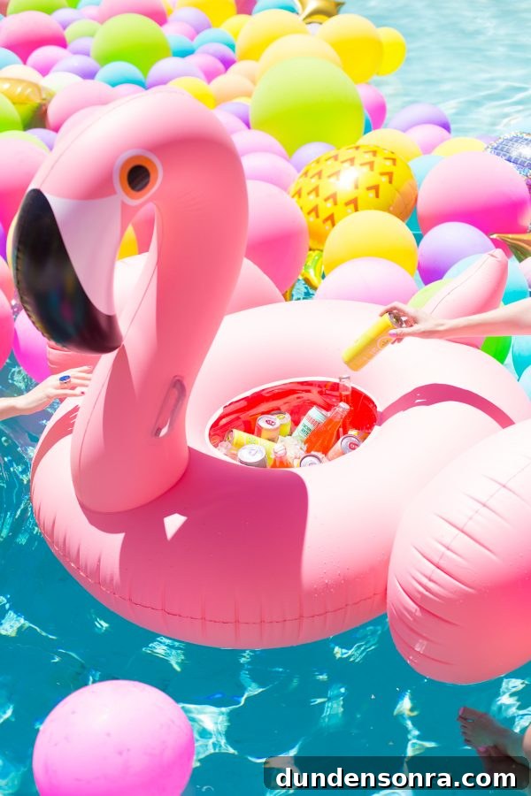 DIY Flamingo Cooler Float: Build a Fun Pool Drink Holder 2 Flamingo floatie
