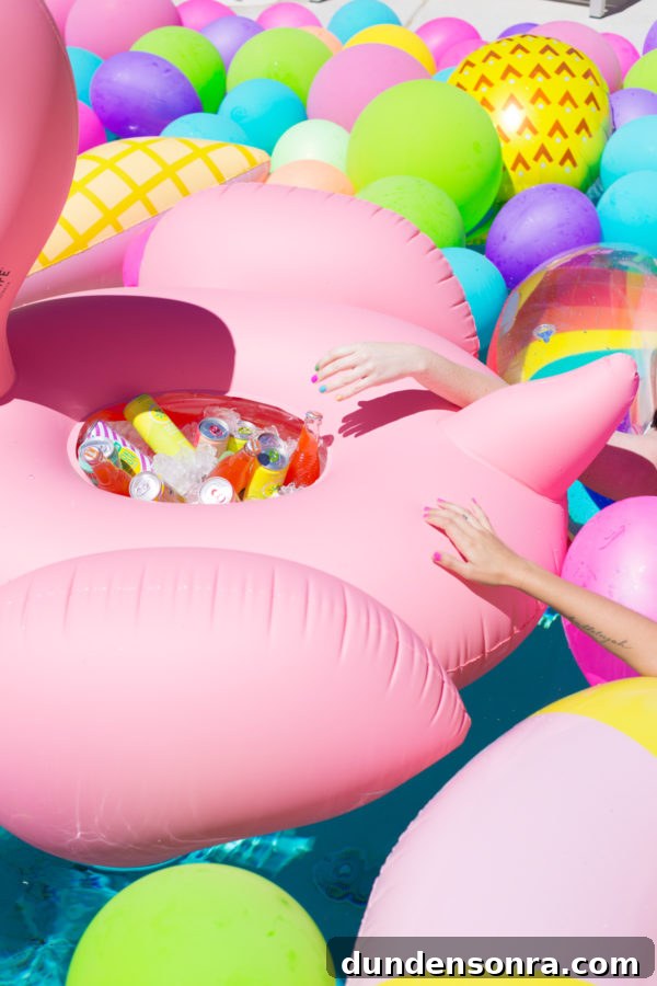 DIY Flamingo Cooler Float: Build a Fun Pool Drink Holder 9 Pink floatie