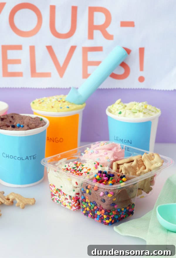 Ice cream and cookies
