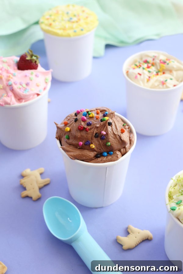 Cup of ice cream