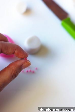 Someone making fake candy