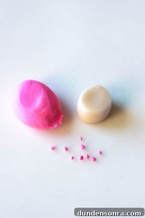Pink and white dough