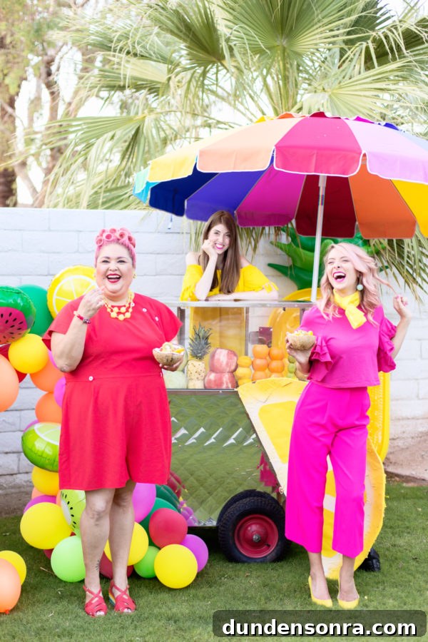 People in colorful clothing