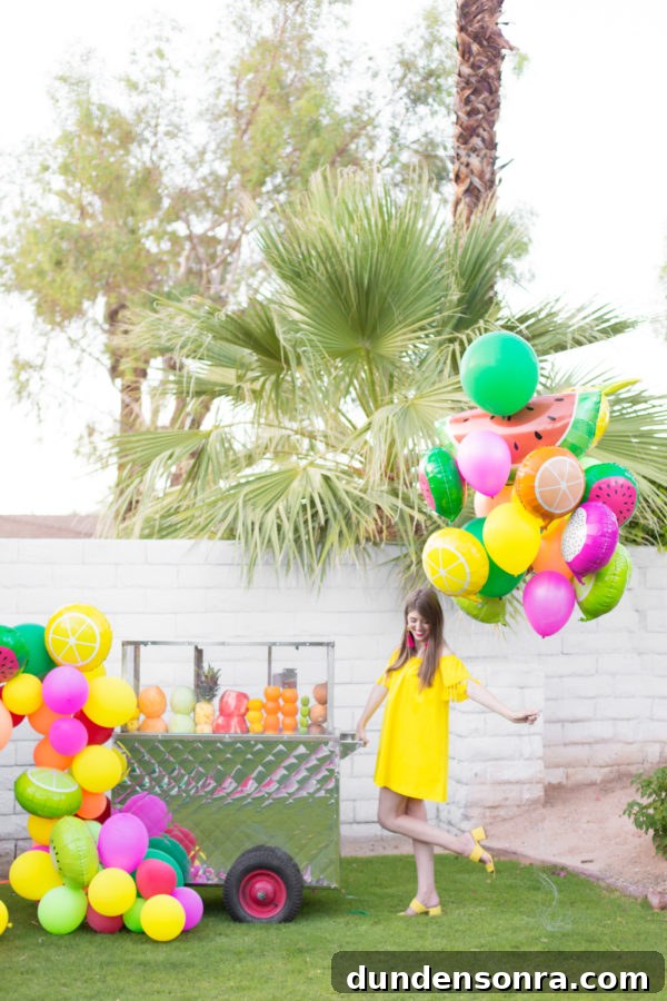 People holding balloons