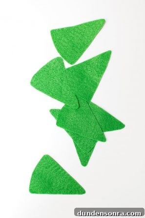Make Your Own Fruit Slice Pillows: Simple Sewing Tutorial 5 Felt triangles