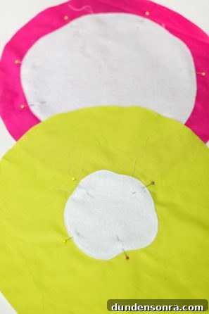 Make Your Own Fruit Slice Pillows: Simple Sewing Tutorial 7 Green felt