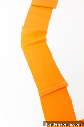 Make Your Own Fruit Slice Pillows: Simple Sewing Tutorial 8 Orange felt
