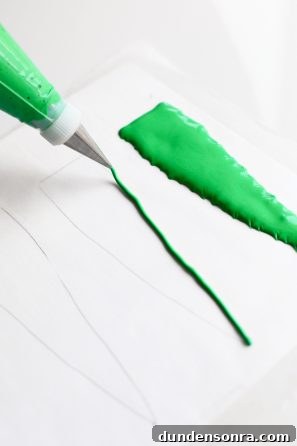 A green frosting 
