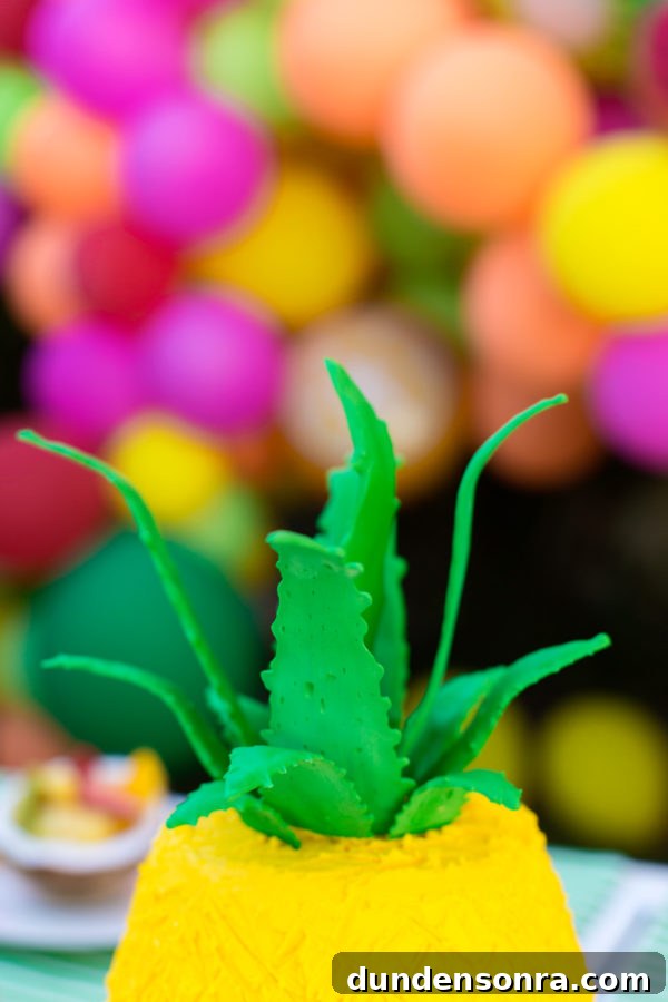 A close-up of a pineapple cake 