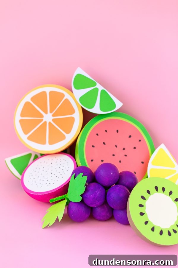 How to Make Giant Foam Fruit Decorations for Parties 2 Fruit items